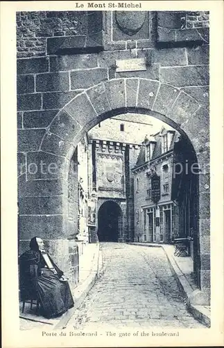 Le Mont Saint Michel Porte du Boulevard Kat. Le Mont Saint Michel