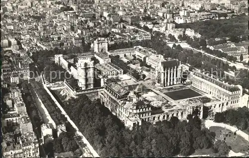 Vincennes Chateau le Donjon Tour Sainte Chapelle vue aerienne Kat. Vincennes