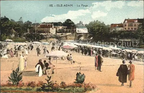 L Isle Adam La Plage Kat. L Isle Adam