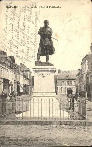 Bapaume Statue du General Faidherbe Monument Kat. Bapaume