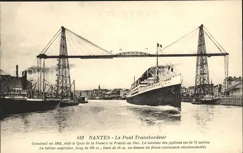 Nantes Loire Atlantique Pont Transbordeur Vapeur Kat. Nantes