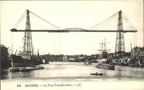 Nantes Loire Atlantique Pont Transbordeur Bateau Kat. Nantes