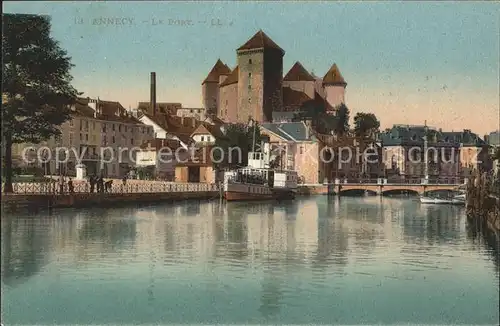 Annecy Haute Savoie Le Port Vapeur Pont Kat. Annecy