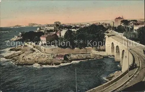 Marseille La Corniche Pont de la Fausse Monnaie Kat. Marseille