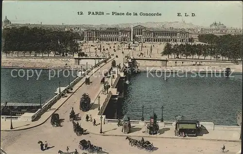 Paris Place de la Concorde Pont Kat. Paris