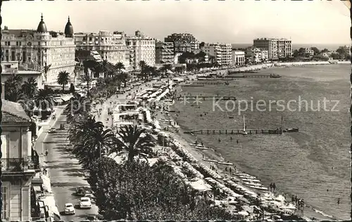 Cannes Alpes Maritimes La Croisette Plage Cote d Azur Kat. Cannes