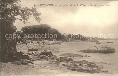 Beg Meil Plage vue prise du Grand Hotel Kat. Fouesnant