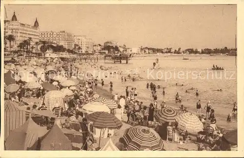 Cannes Alpes Maritimes Plage et les Hotels Kat. Cannes