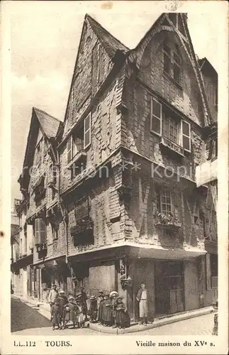 Tours Indre et Loire Vieille maison du XV siecle Kat. Tours