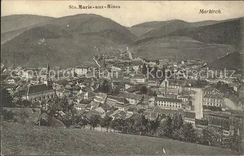 Sainte Marie aux Mines Haut Rhin Vue panoramique