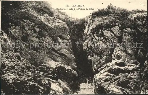 Lancieux Rochers creuses a la Pointe de l Ilet Kat. Lancieux