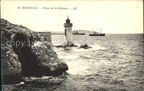 Marseille Phare de la Desirade Bateau Kat. Marseille