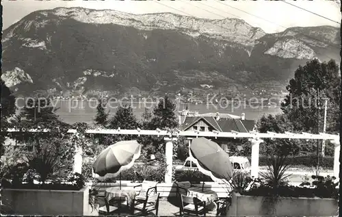 Annecy Haute Savoie Hotel Robinson Terrasse Lac et les Montagnes Kat. Annecy