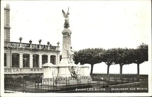 Evian les Bains Haute Savoie Monument aux Morts Kat. Evian les Bains