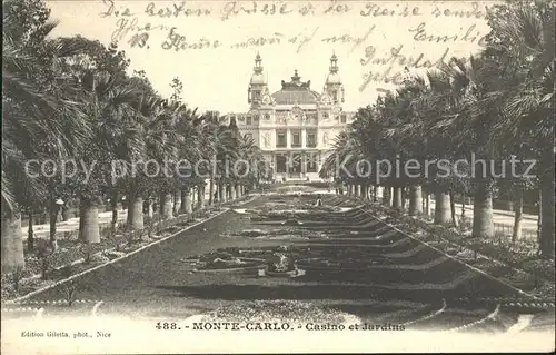 Monte Carlo Casino et Jardins Kat. Monte Carlo