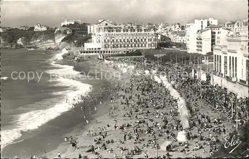 Biarritz Pyrenees Atlantiques Grande Plage Hotel du Palais Kat. Biarritz