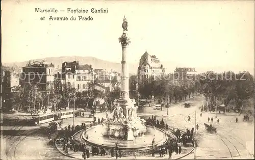 Marseille Fontaine Cantini et Avenue du Prado Kat. Marseille