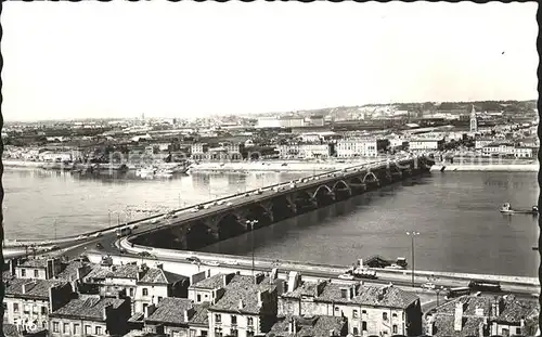 Bordeaux Pont sur la Garonne XIX siecle Bastide Kat. Bordeaux