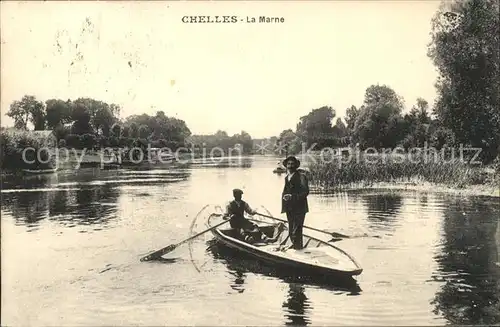 Chelles Seine et Marne Bords de la Marne Bateau Kat. Chelles