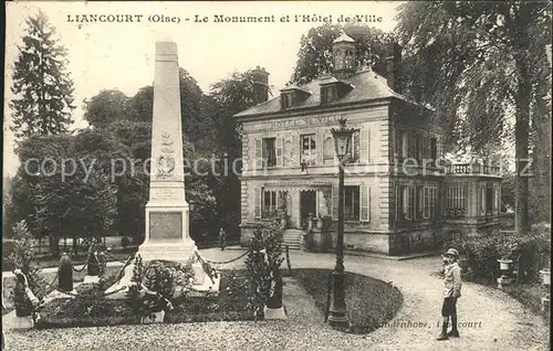 Liancourt Monument et Hotel de Ville Kat. Liancourt