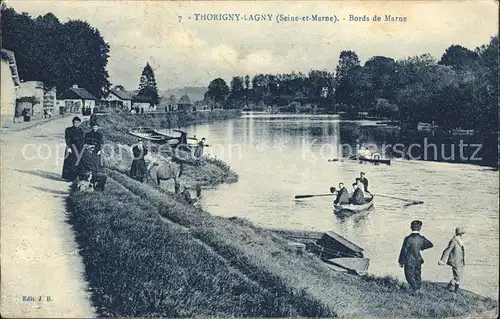 Lagny sur Marne Bords de Marne Bateau Kat. Lagny sur Marne