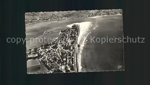 Hendaye Pyrenees Atlantiques Frontiere Franco Espagnole vue aerienne Kat. Hendaye