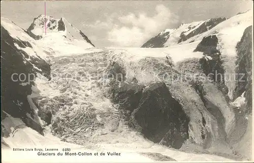 Mont Collon Glaciers du Mont Collon et de Vuilez Kat. Mont Collon