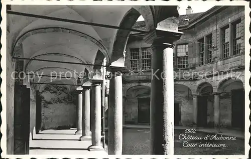 Aubonne VD Chateau Cour interieur Kat. Aubonne