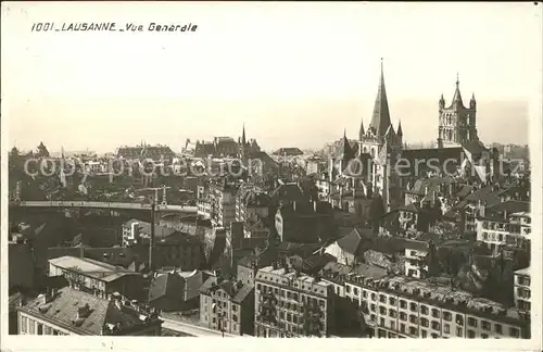 Lausanne VD Vue Generale / Lausanne /Bz. Lausanne City