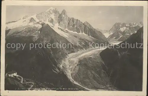 Chamonix La Flegere et la Mer de Glace Kat. Chamonix Mont Blanc
