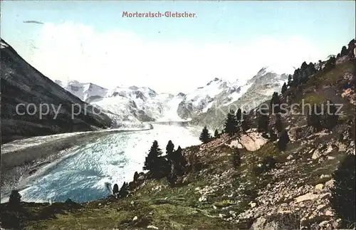 Morteratschgletscher mit Alpenpanorama Kat. Morteratsch