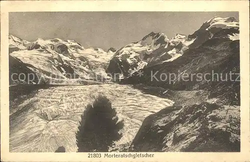 Morteratschgletscher mit Alpenpanorama Kat. Morteratsch