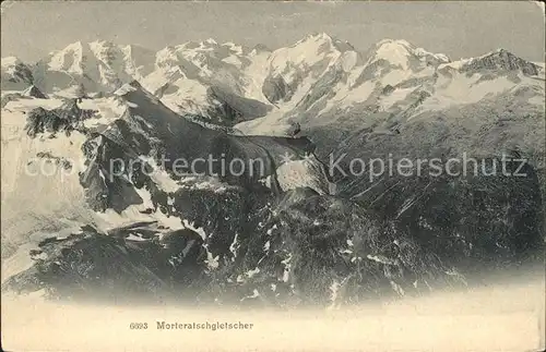 Morteratschgletscher mit Alpen Kat. Morteratsch