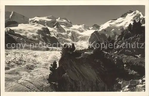 Morteratschgletscher mit Berninagruppe Kat. Morteratsch