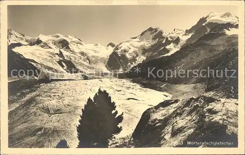 Morteratschgletscher Panorama Kat. Morteratsch