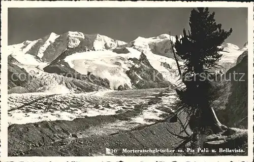 Morteratschgletscher mit Piz Palue und Bellavista Kat. Morteratsch