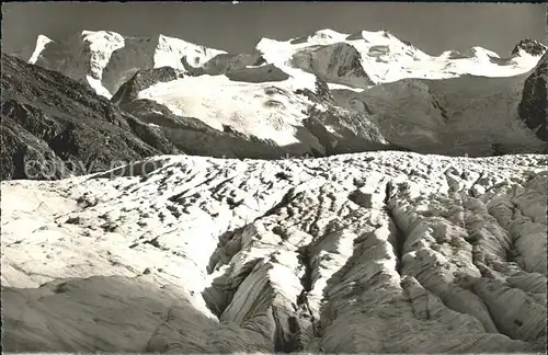 Morteratschgletscher mit Piz Palue und Bellavista Kat. Morteratsch