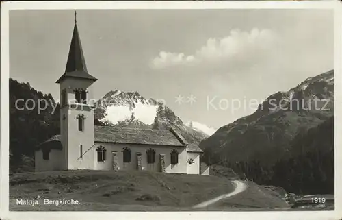 Maloja GR Bergkirche / Maloja Graubuenden /Bz. Maloja