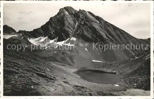 Vereinapass bei Klosters mit Piz Linard Kat. Vereinapass