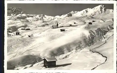 Innerarosa Skifelder mit Bergkirchli Kat. Innerarosa