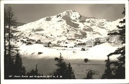 Innerarosa mit Weisshorn Kat. Innerarosa