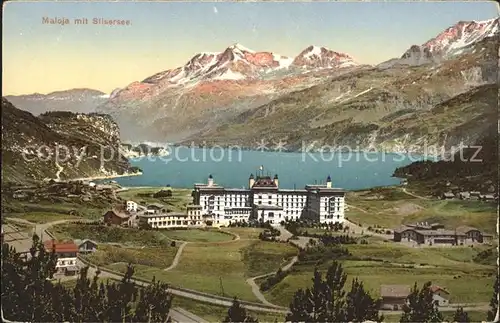 Maloja GR Palcae Hotel Silsersee Strasse / Maloja Graubuenden /Bz. Maloja