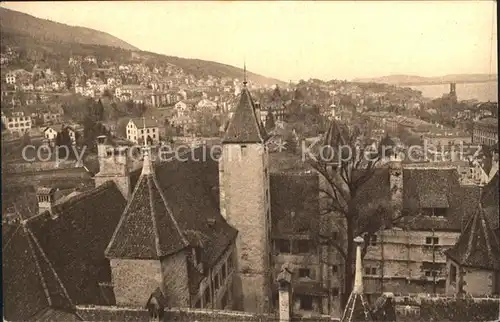 Neuchatel NE Le Chateau et la Ville / Neuchatel /Bz. NeuchÃ¢tel