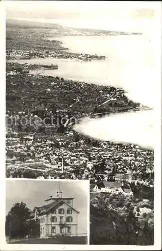 Grub SG Gasthaus und Pension Fuenflaenderblick mit Rorschach und Bodensee Kat. Grub SG