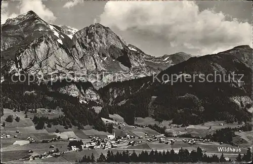 Wildhaus SG mit Schafberg Kat. Wildhaus Lisighaus