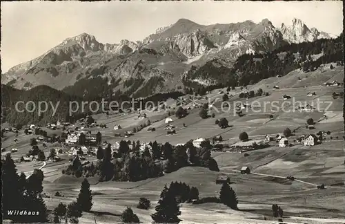 Wildhaus SG mit Schafberg Kat. Wildhaus Lisighaus