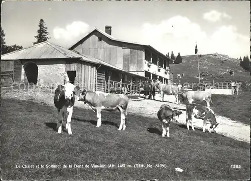 Dent de Vaulion Le Chalet et le Sommet Kat. Dent de Vaulion