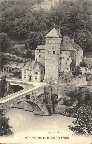 St Maurice Valais Chateau Kat. St Maurice