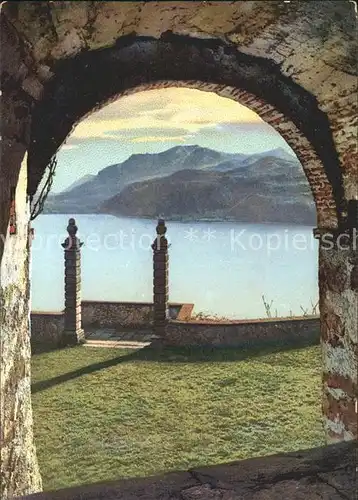 Morcote TI Torbogen Blick auf den See / Morcote /Bz. Lugano