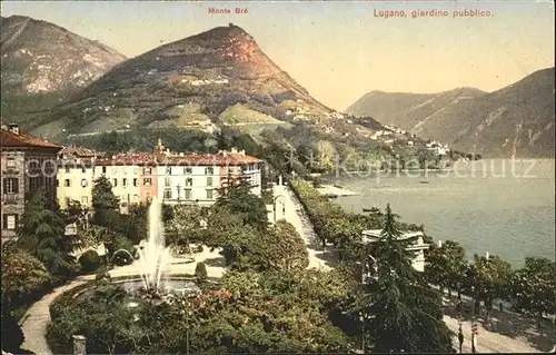 Lugano TI Giardino Pubblico  Monte Bre Kat. Lugano